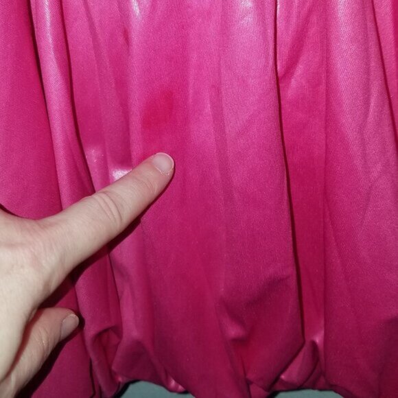 Teapot Tea Party Dress Costume Tween Girl XL 12-14 Pink Purple Yellow Bubble Hem - Picture 10 of 10